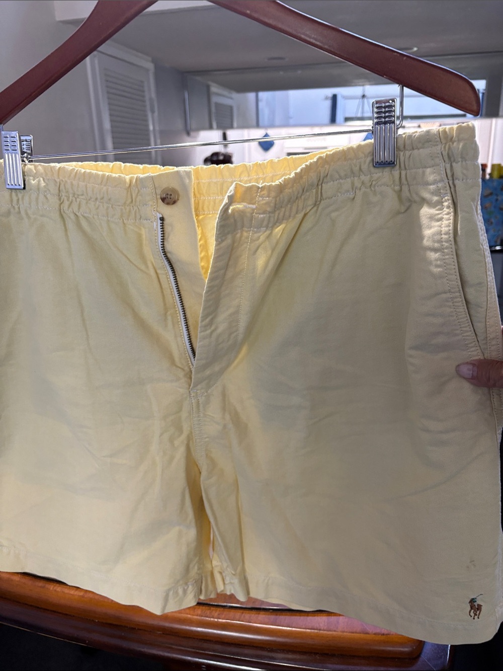 Polo by Ralph Lauren Pale Yellow Men’s Cotton Shorts